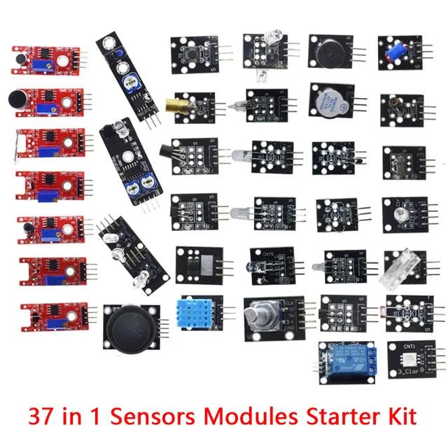 For Arduino 45 In 1 Sensors Modules Starter Kit Better Than 37in1 Sensor Kit 37 In 1 Sensor Kit UNO R3 MEGA2560