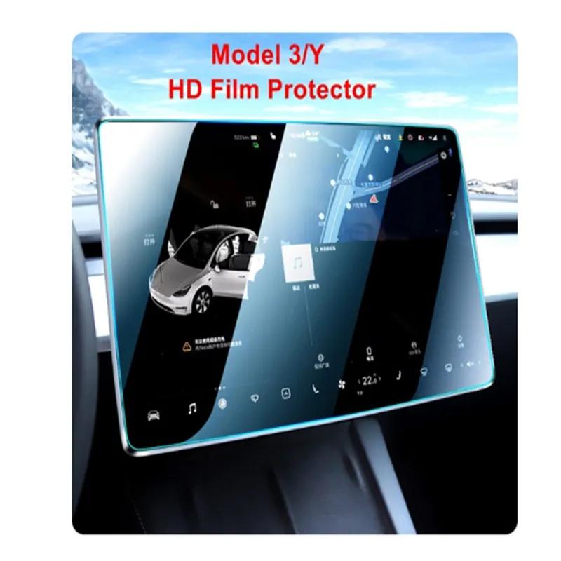 

9H Matte Tempered Glass Screen Protector For Tesla Model 3 Y 2023 2022 2021 Center Control Navigation Film Car Modify Accessory Model 3 Y-HD