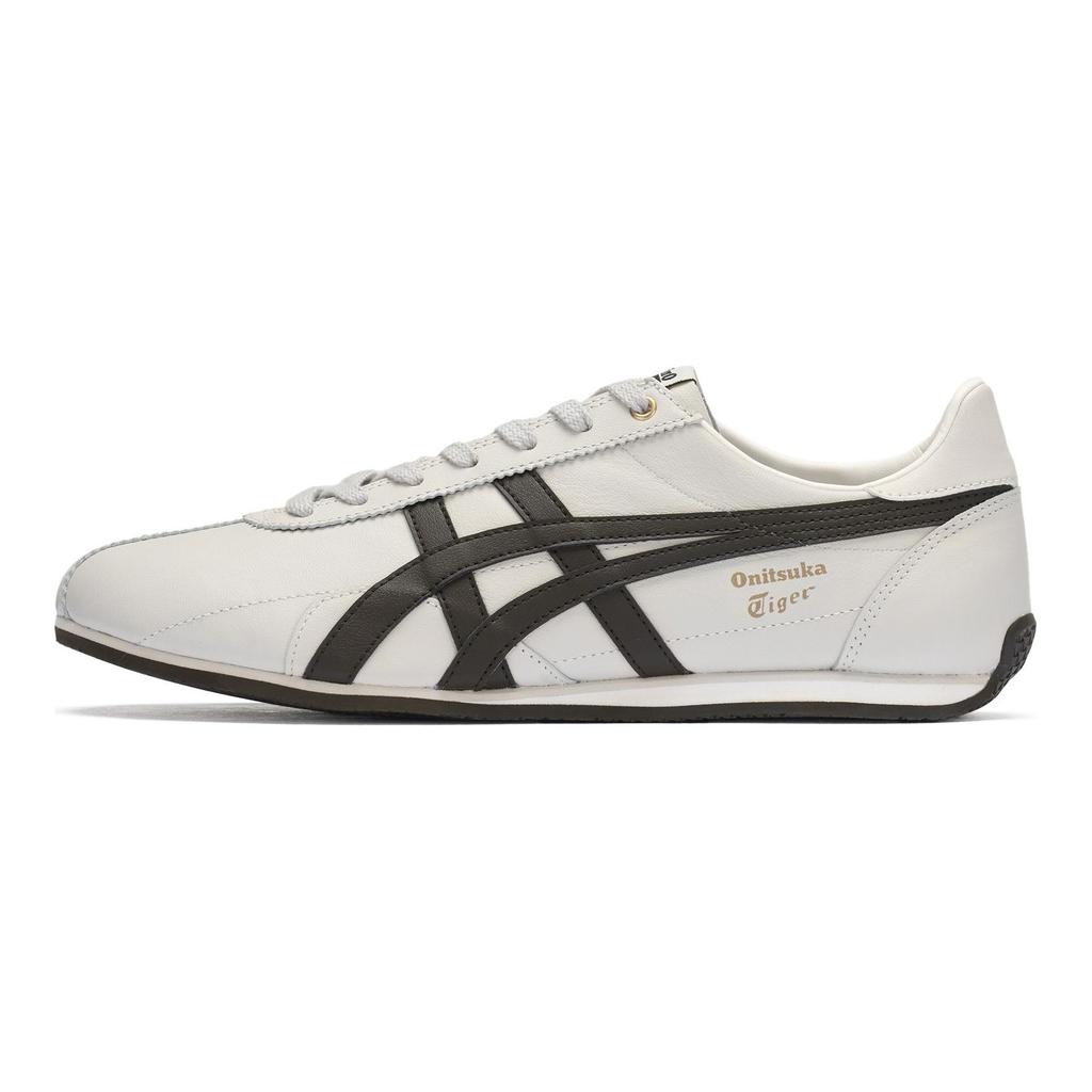 ONITSUKA TIGER Runspark Cuir de Vache Confortables Chaussures Décontractées Unisexe Beige 1183C442-020