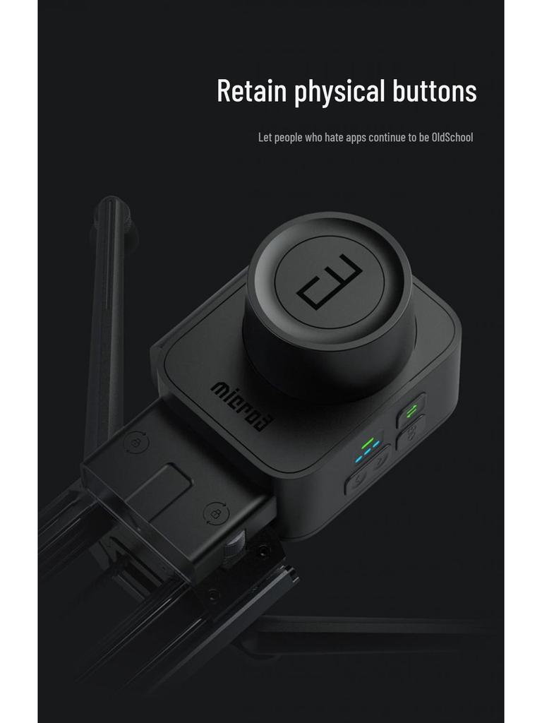7-in-1 Micro3 E500700E1000 Electric Camera Slider for DSLR & Mirrorless with Damping & Anti-Shake