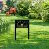 Elegant Custom Metal Garden Stakes Personalized Lawn Address Sign Outdoor Decor
