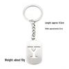 Pendentif Porte-clés 26 Lettres en Acier Inoxydable Creux - Polyvalent pour Sac à Dos, Voiture, Plaque Militaire