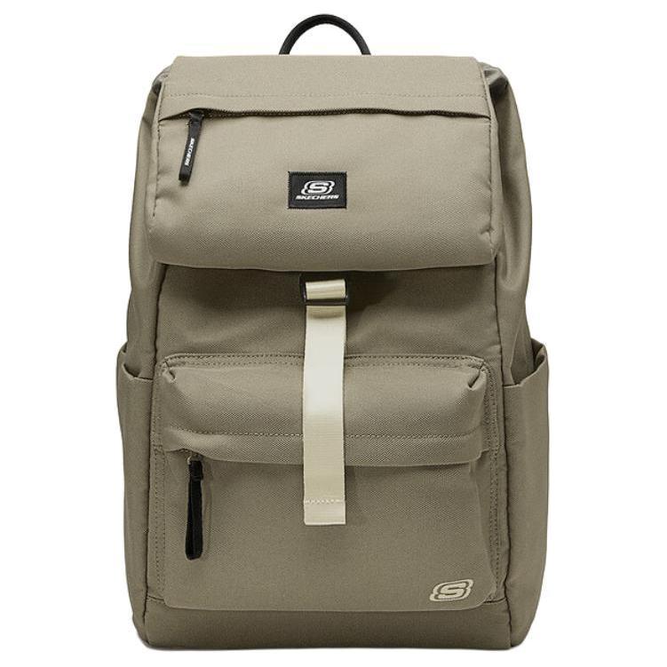 Skechers Casual Versatile Commuter Convenient Polyester Backpack Medium Unisex backpack Olive-Green L324U003-00YF Olive Green,Medium