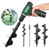 Planting Hole Digger Tool Garden Auger Spiral Drill Bit Spiral Hole Drill Bit  Cultivation Planting