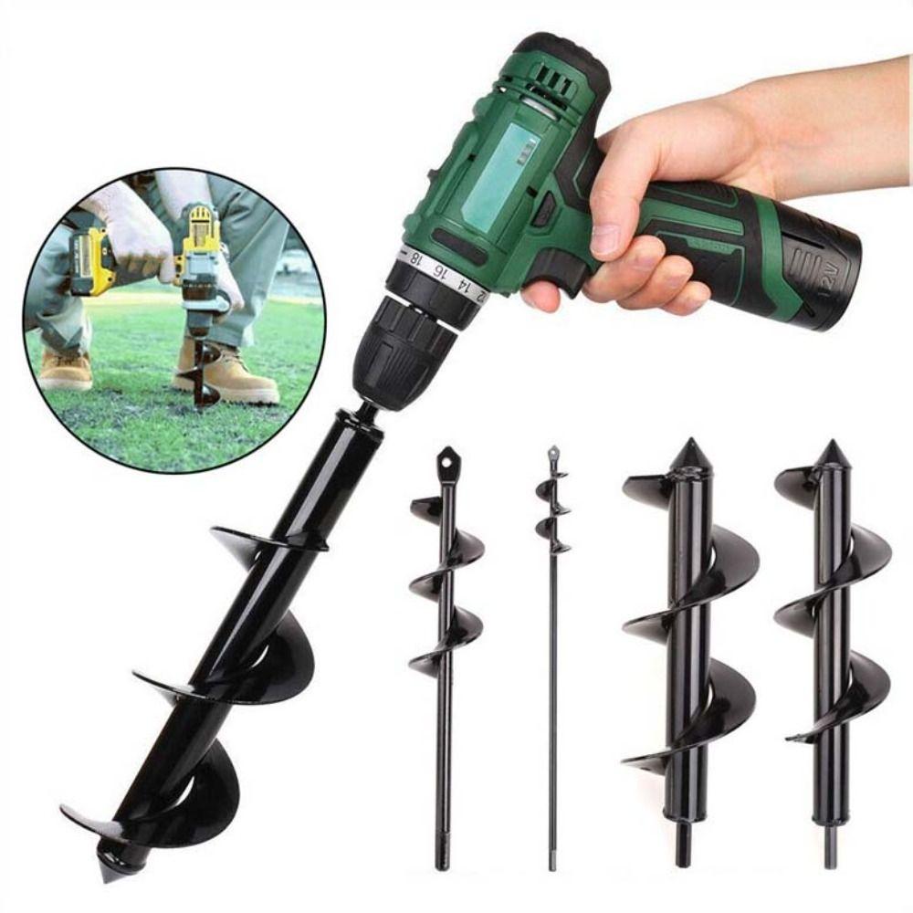 Planting Hole Digger Tool Garden Auger Spiral Drill Bit Spiral Hole Drill Bit Cultivation Planting