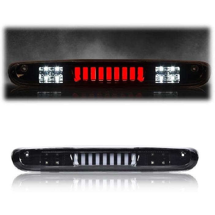 G-PLUS Red Lens LED 3Rd Brake Light Fit Leer, ARE, Century, Jason And Astro LED Recessed 3Rd Third Brake Light Lamp AT-LED-36R Chrome Housing