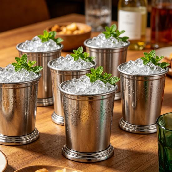Whiskey Glass Julep Cups Copper Plated Wine Glasses 350ml Hammered Texture Metal Cocktail Glass Rust Resistant Barware for Party Bar Home Restaurant