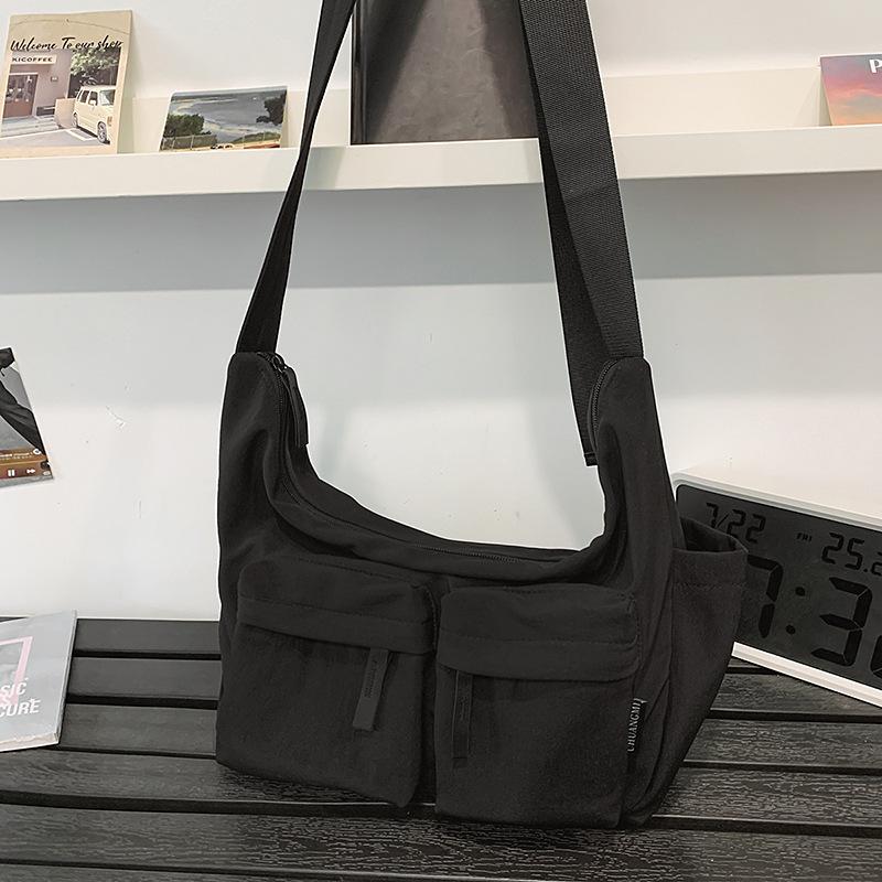 Nylon cloth bag women's large-capacity new summer versatile niche shoulder messenger bag commuter dumpling bag