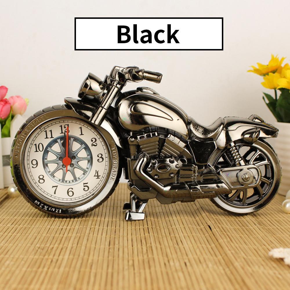 1PC Motorcycle Alarm Clock Home Decorator Crafts Student's Gift Birthday Gift, Clock Part Pattern
