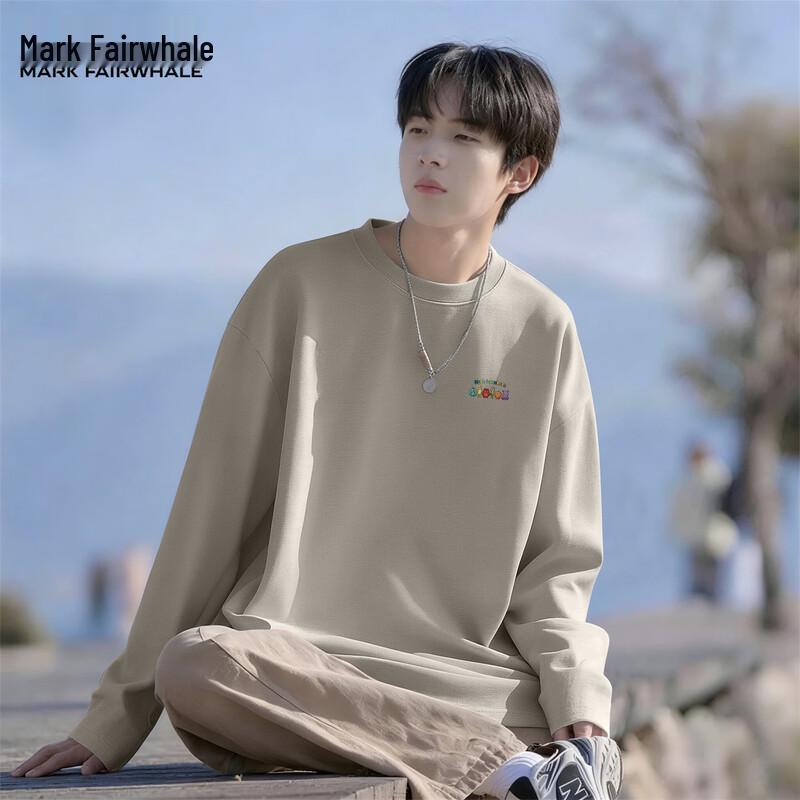 Mark Fairwhale Men's American Trendy Long-Sleeve T-Shirt