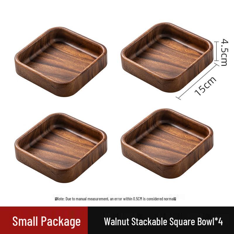 Naijiang Chinese Style Walnut Wood Fruit & Snack Tray