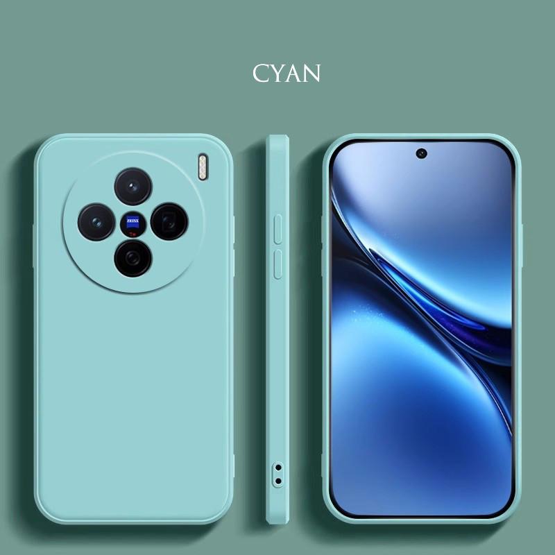 Liquid Silicone Case For Vivo X200 Pro Mini X100 Ultra X100s Pro Matte Original Liquid Shockproof Straight Edge Ultrathin Protective Soft Cover Shell