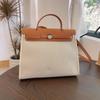 2026 / Nuova Collezione 2531 Pelle Con Tela E Borsa In Pelle Borsa A Mano Singola Spalla Borsa A Tracolla Vera Pelle Con Borsa In Stoffa