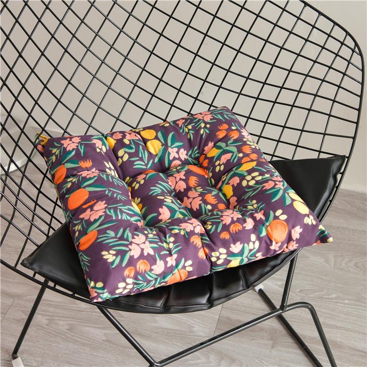 Thickened Printed Chair Seat Pad for Office, Student, or Dining Chairs