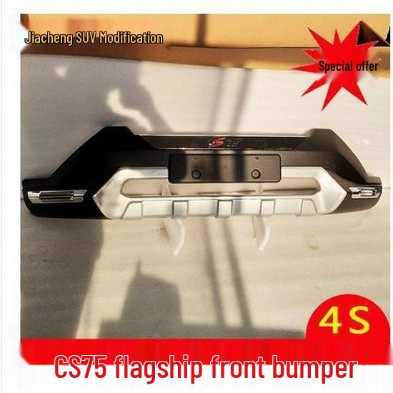 Compatible with Changan CS75 Front and Rear Bumpers and Guards with Lights; Fits Various Models.