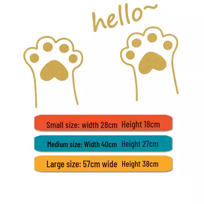 Cat Paw Pattern Wall Stickers for Living Room and Shop Windows