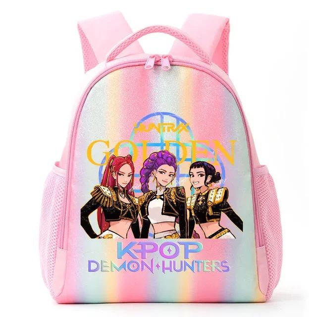 Zaino Arcobaleno Studente Cacciatore di Demoni/Streghe K-Pop Anime