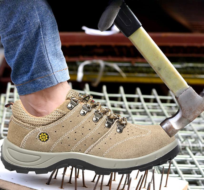 Labor Insurance Shoes Anti-smashing and Anti-piercing, Safety Shoes Wear-resistant and Anti-smashing Work Shoes Protective Shoes