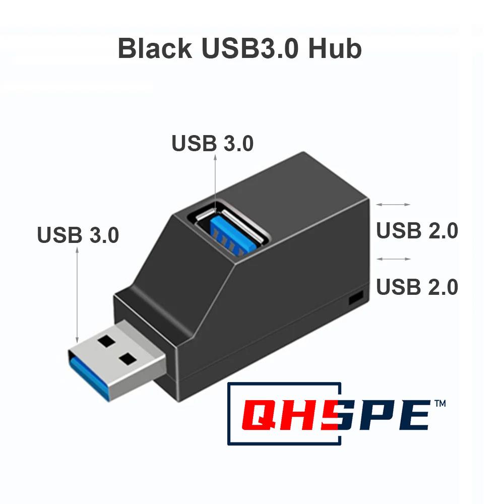 For PC Laptop, USB 1.1 HUB Adapter Extender for USB 1.1 Card Reader, Hi-Speed USB 1.1, Mini Splitter Box 1 To 1 Ports