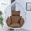 Egg Chair Cushion Swing Chair Cushion with Headrest Washable Hanging Basket Seat Cushion Replacement for Patio Garden Egg Chair