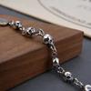 S925 Sterling Silber Armband Persönlichkeit Trend Schädel Armband Neutral Nische Hip Hop Punk Hand Schmuck Boutique Schmuck