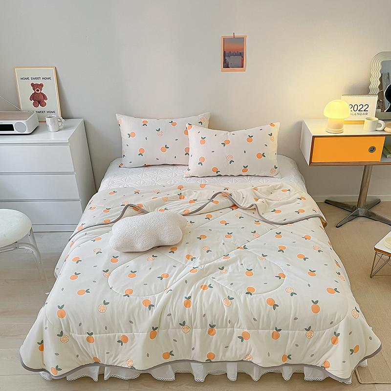 

Silky Cooling Blanket for Bed Double Side Cold Fabric Lightweight Summer Quilt Air Condition Comforter 200x230cm