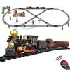 Remote Control Retro Train Set RC Train Toys Steam Electric Stepless Speed Control Remote Smoking Train Children's Toys  Gifts