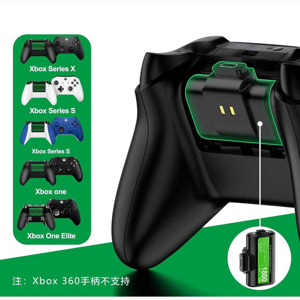 2Pcs 4800Mwh Battery Xbox One Controller Batteries Pack Play Andcharge Kit Usb-C Charging Cable/4 Covers for Xbox One/seriesx|S