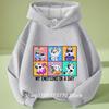 Sudadera con capucha azul de Bluey para niña, Otoño Invierno, Cálida, Suave, Jersey, Cómoda, Prenda superior diaria para niños