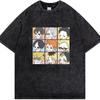 Japanese Hot Anime Gothic T-Shirt Anime Aesthetic Oversized Unisex Hot Product Soft High Quality Washed Vintage Loose Retro Soft