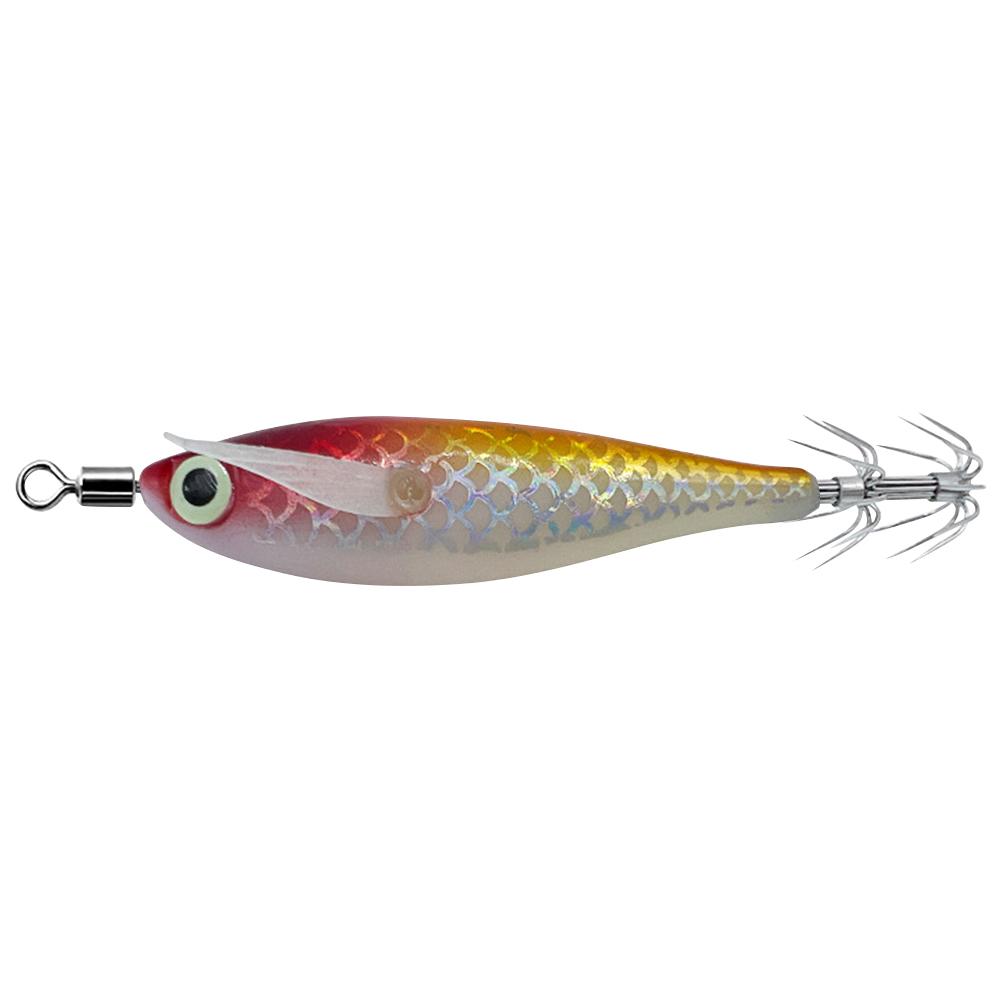 Luminous Squid Hook Squid Fishing Lure with 3D Eyes Glow In The Dark Squid Bait Fake Octopus Bait for Saltwater Freshwater