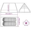 VidaXL Tente de camping en forme de A 2 personne vert imperméable, tente, abri de camping, abri de jardin, tente de jardin, 94755