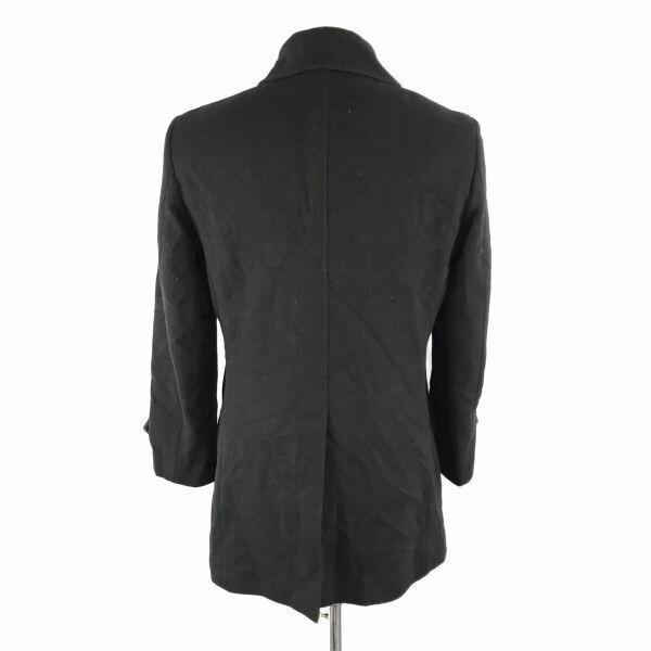 P.S.F.A Wool Cashmere Angora Stainless Collar Coat [Men’s S/Black] Spring Hook Center Vent Perfect Suit(USED)