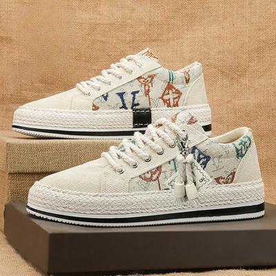 Casual Shoes for Men Flat Summer Sneakers Canvas Man Shoe Espadrilles Elegant Breathable Luxury Sale Designer Shipping Free On