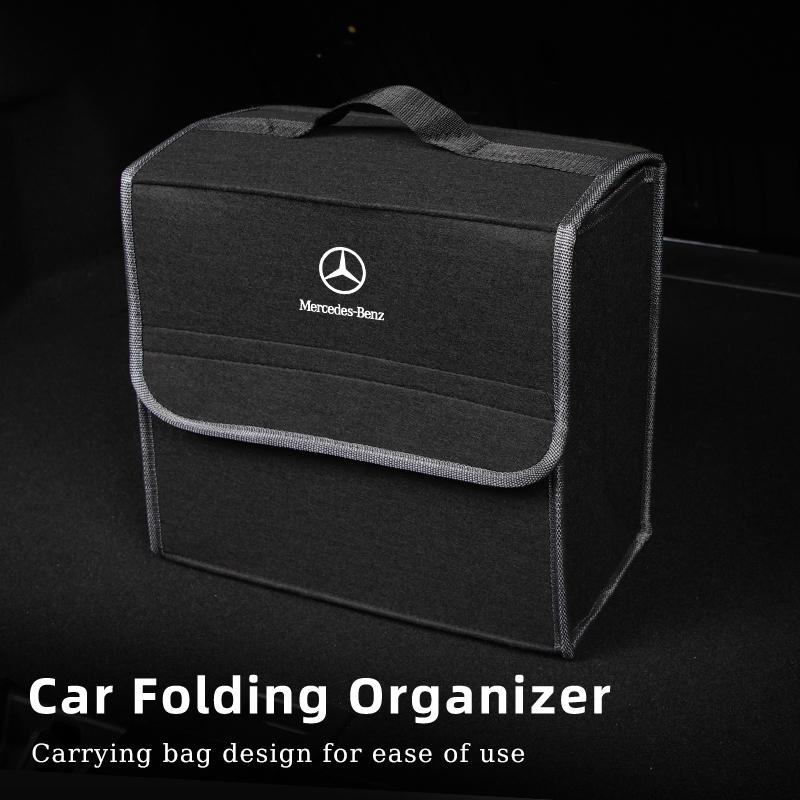 UJQJG1 2026 Hot Car Folding Storage Bag Travel Organizer Tool For Mercedes Benz AMG W203 W206 W220 W205 W211 W212 GLE GLS CLS GLC CLA G