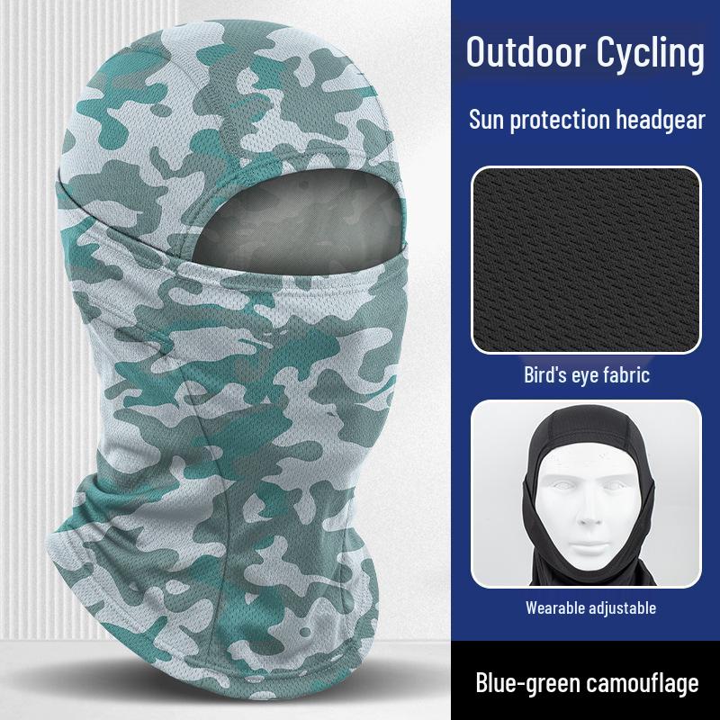 Quick-Dry Multifunctional Summer Cycling Face Mask: Breathable, Sun-Protective, Ice Silk Balaclava & Headband
