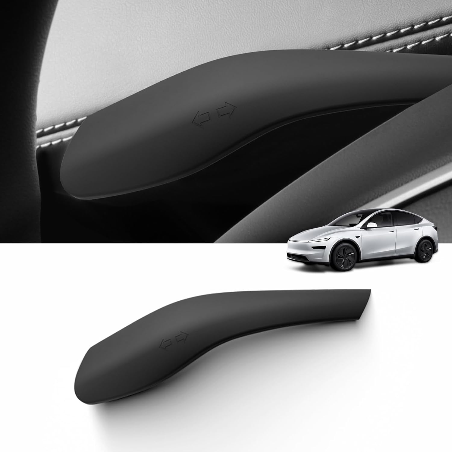LUCKEASY 1PC Gear Shift Wiper for Tesla Model Y Juniper 2025 2026 Silicone Steering Wheel Lever Cover Shift Paddle Turn Rod Covers for Model Y чёрный