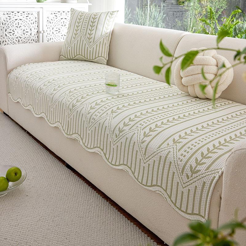 New Summer Cool Sofa Seat Cushion One Piece Light Luxury High-End Summer Cool Combination Sofa Cushion