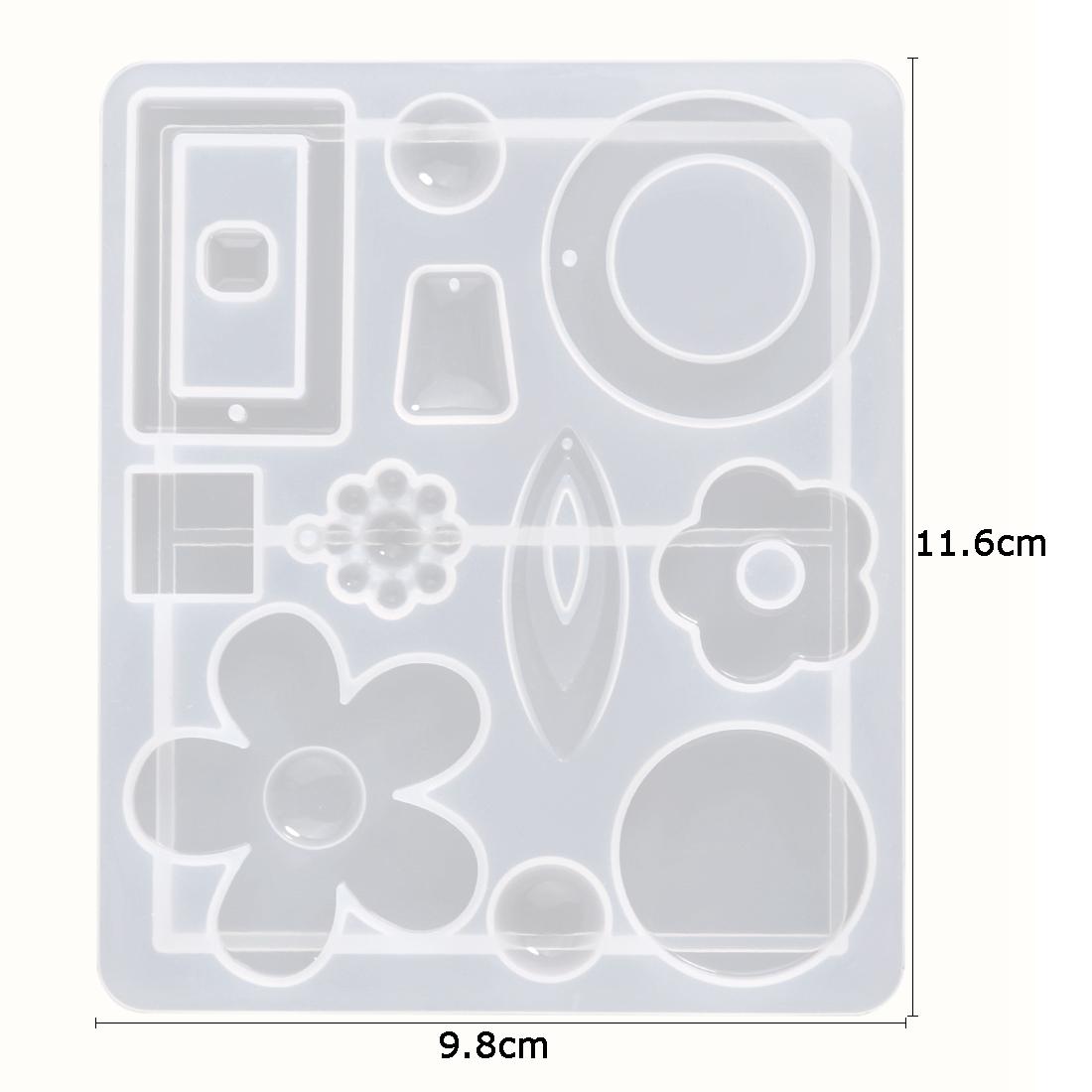 DIY Geometry Earrings Silicone Mold Accessories Resin Molds for Jewelry Earrings Pendant Jewelry Tools Necklace DIY Making