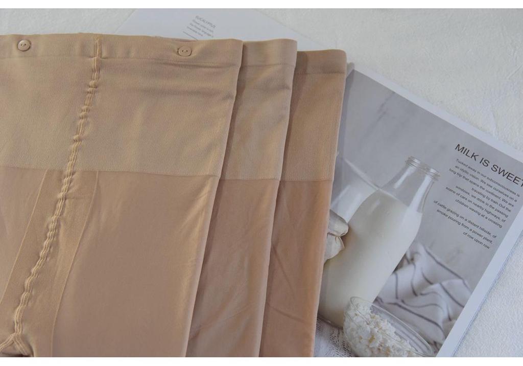 Bare Leg Silk Stockings: Autumn/Winter Nude Feel, Velvet-Lined, Faux Translucent Base Layer.