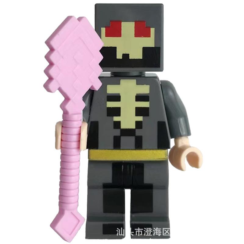 Ninja Warrior Superhero Doll With Weapon Single Building Block Assembly Toy