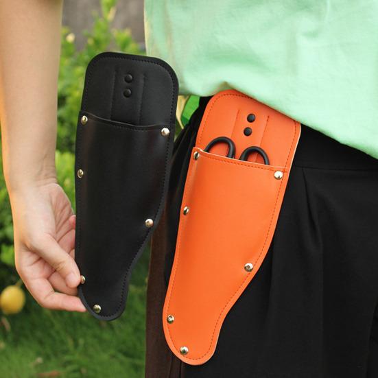 Gardening Shears Holster Garden Pruner Sheath Faux Leather Protective Cover Belt-Compatible Scabbard