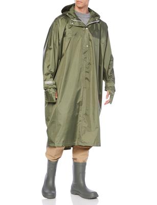 Płaszcz przeciwdeszczowy na rower z pokrowcem na rękawiczki Wysoki Poncho Khaki Free [Winter Cherry] Męski
