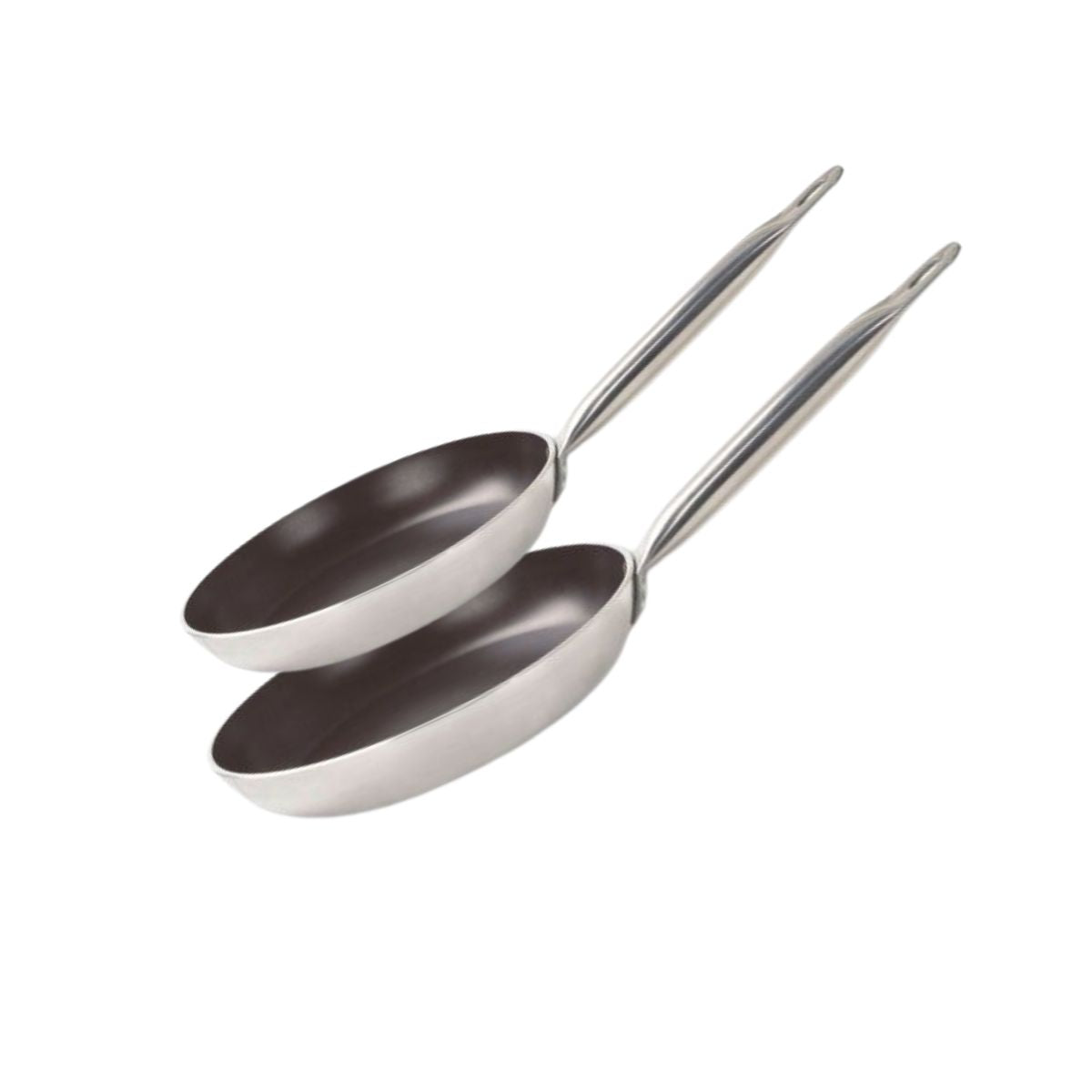 Lot de 2 poêles de cuisson avec revêtement céramique sans PFAS, 24 et 28 cm Bistro Line Elo ref.