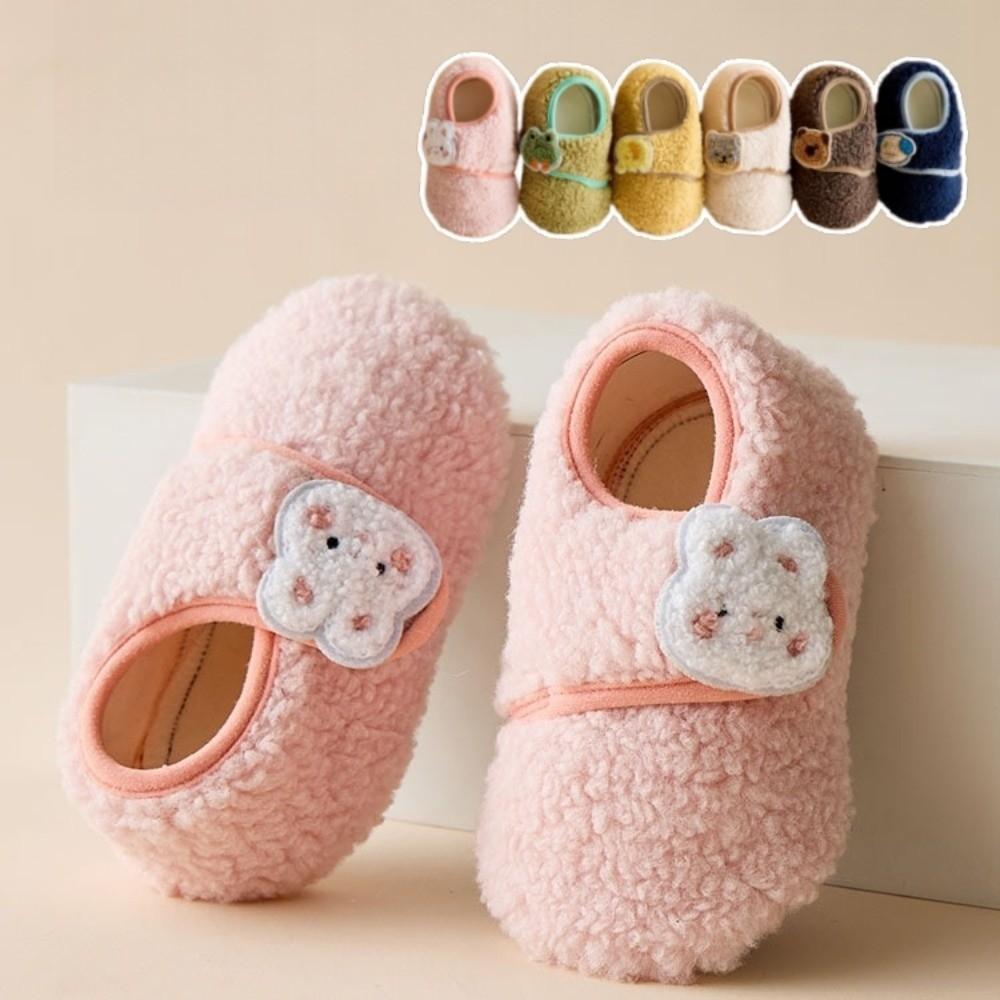 Cartoon Baby Floor Socks Rabbit Cat Bear Toddler Prewalkers Indoor Home Slippers  Walking Practice