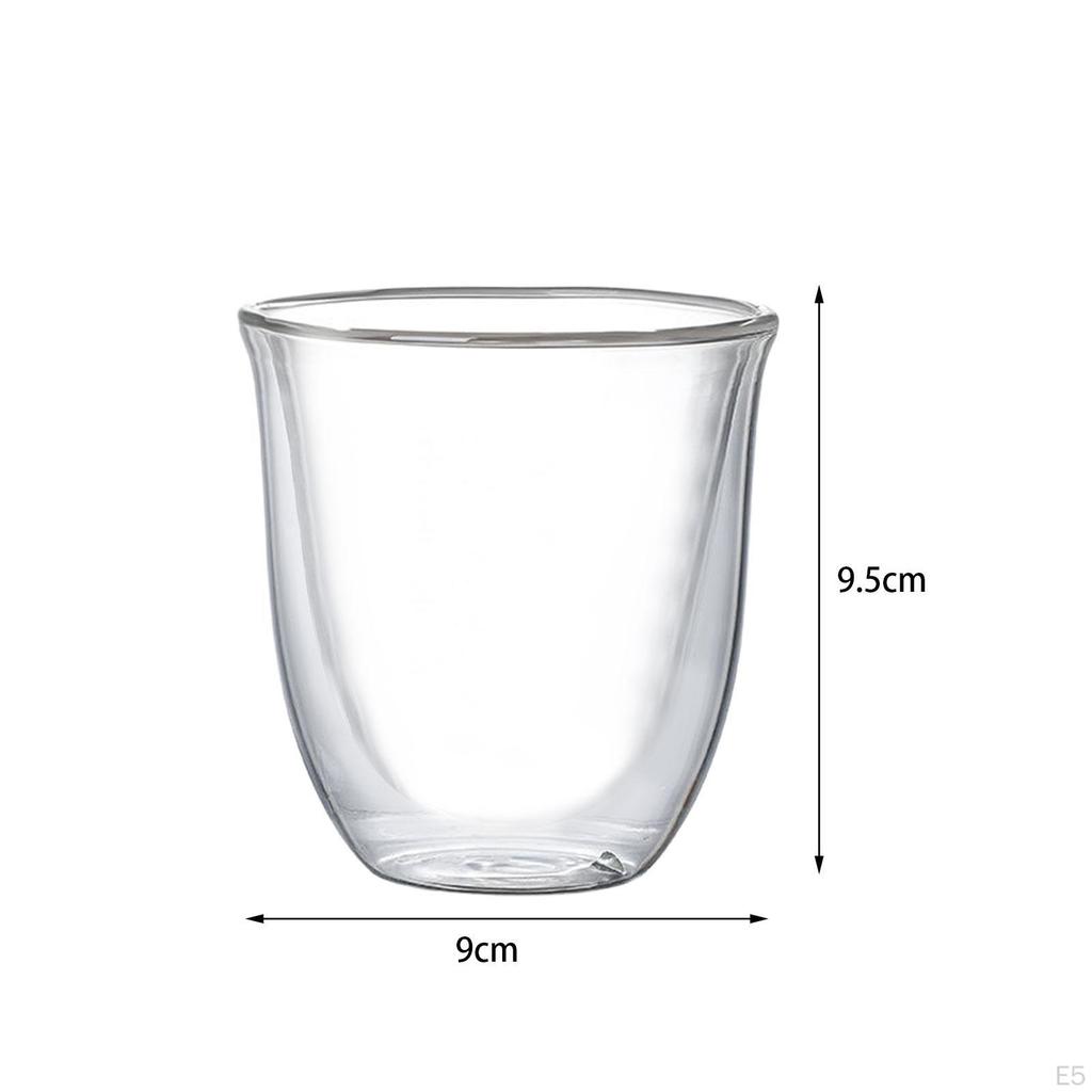 Doppelwandige Tassen Schichtglas Tassen Teetasse Hitzebeständig Espresso Kaffee