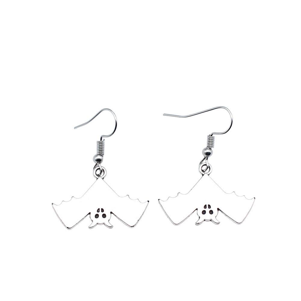 Gothic Spider Charm Dangle Earrings Halloween Horror Arachnid Drop Earrings Dark Punk Goth Jewelry