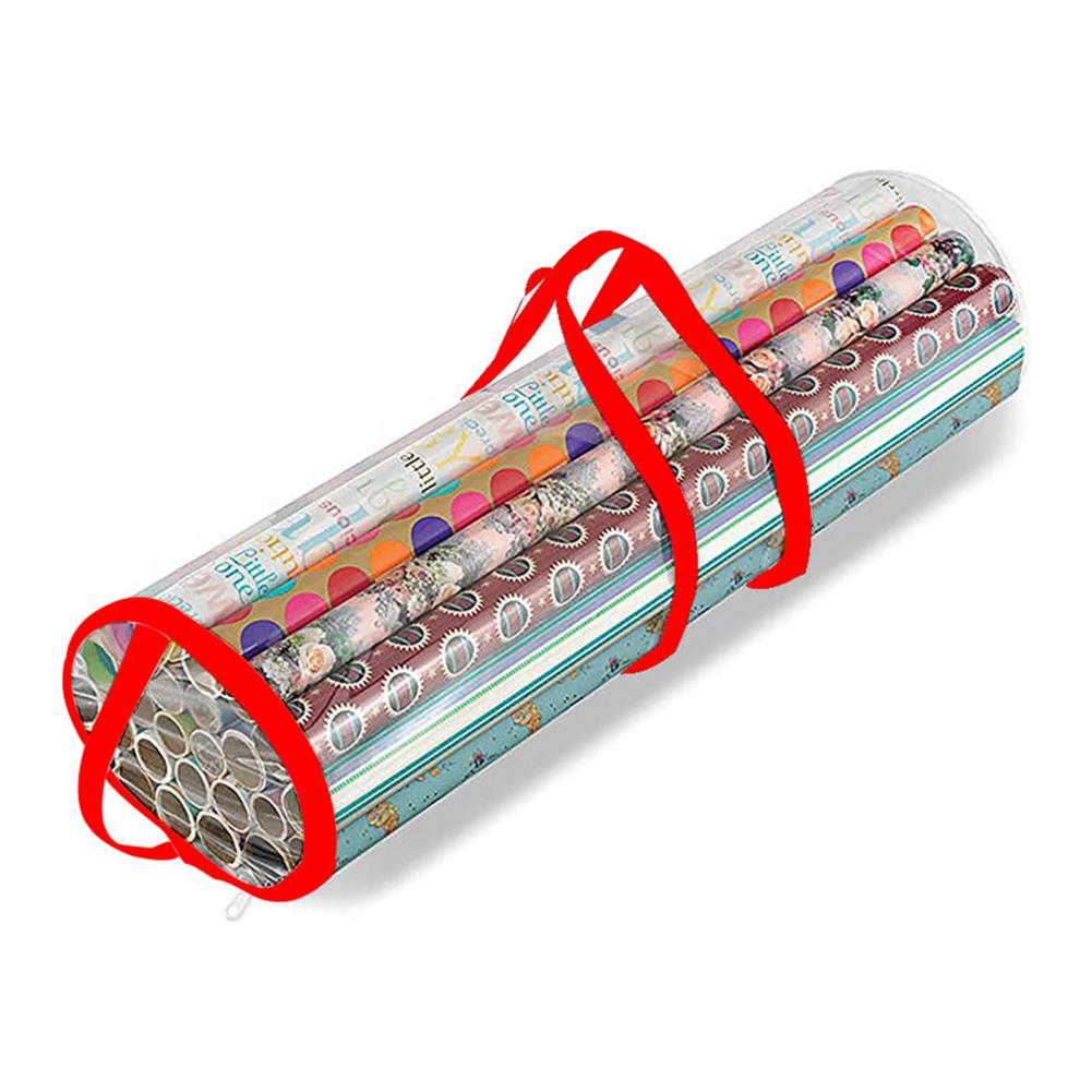 Holiday Wrap Storage Gift Wrap Storage Bags with Handles Holiday Wrapping Paper Organizer Tote Roll Wrap Storage for Christmas