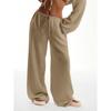 Women Summer Casual Straight Sweatpants, Loose Trendy Wide Leg Sports Long Trousers