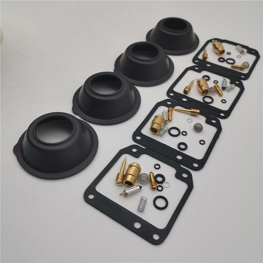 4 Set Carburetor Rebuild Kit w/ Diaphragm For Yamaha Maxim XJ550  XJ 550 1981-83